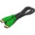 Greenconnect Кабель 1.0m, HDMI версия 2.0 HDR 4:2:2, Ultra HD, 4K 60 fps 60Hz/5K*30Hz, 3D, AUDIO, 18.0 Гбит/с, 28/28 AWG, OD7.3mm, тройной экран, черный, зеленые коннекторы, GCR-HM321-1.0m Greenconnect GCR-HM321-1.0m — для бизнеса и офиса