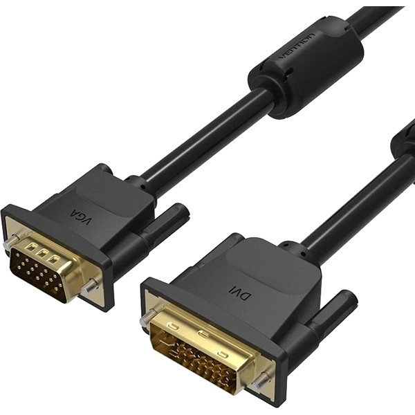 Кабель Vention DVI-I Dual link 24+5M/VGA 15M с ферритовым фильтром - 1.5м. Кабель Vention DVI-I(m)/VGA(m) - 1.5 м (EACBG) Кабель Vention DVI-I Dual link 24+5M/VGA 15M с ферритовым фильтром - 1.5м. Кабель Vention DVI-I(m)/VGA(m) - 1.5 м (EACBG)