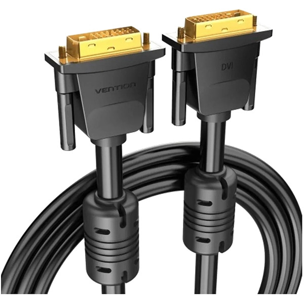 Кабель Vention DVI-I Dual link 24+5M/VGA 15M с ферритовым фильтром - 1.5м. Кабель Vention DVI-I(m)/VGA(m) - 1.5 м (EACBG) Кабель Vention DVI-I Dual link 24+5M/VGA 15M с ферритовым фильтром - 1.5м. Кабель Vention DVI-I(m)/VGA(m) - 1.5 м (EACBG)