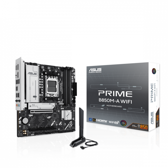 Материнская плата ASUS PRIME B850M-A WIFI — для бизнеса и офиса