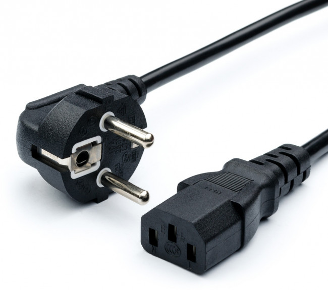 Кабель питания 3 м (0.75 мм, евровилка) ATcom CEE 7/7 - IEC 320 C13 3 м — для бизнеса и офиса Кабель питания 3 м (0.75 мм, евровилка) ATcom CEE 7/7 - IEC 320 C13 3 м — для бизнеса и офиса