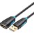 Кабель-удлинитель Vention USB 2.0 AM/AF - 1м Чёрный Кабель-удлинитель Vention USB 2.0 AM/AF - 1 м (CBCBF)