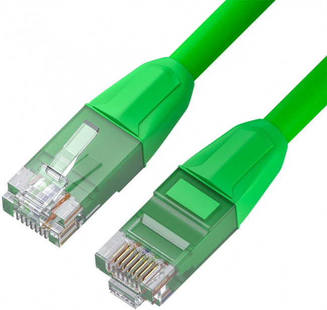 GCR Патч-корд прямой 1.0m LSZH UTP кат.6, зеленый, 24 AWG, литой без фиксатора, ethernet high speed, RJ45, T568B Greenconnect RJ45(m) - RJ45(m) Cat. 6 U/UTP LSZH 1м — для бизнеса и офиса GCR Патч-корд прямой 1.0m LSZH UTP кат.6, зеленый, 24 AWG, литой без фиксатора, ethernet high speed, RJ45, T568B Greenconnect RJ45(m) - RJ45(m) Cat. 6 U/UTP LSZH 1м — для бизнеса и офиса