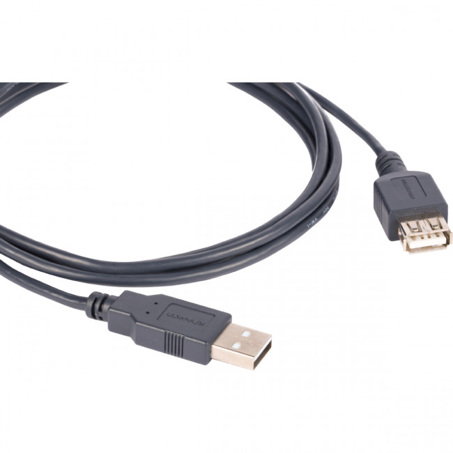 Кабель USB-A 2.0 вилка-розетка, 3 м Kramer C-USB/AAE-10 — для бизнеса и офиса