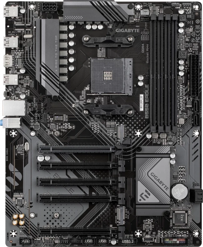 Материнская плата GIGABYTE B550 EAGLE — для бизнеса и офиса Материнская плата GIGABYTE B550 EAGLE — для бизнеса и офиса