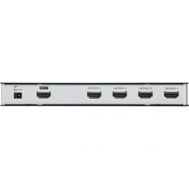 Разветвитель, электрон., HDMI, 1> 4Устройства,  20 метр.(24AWG)/15 метр.(28AWG), F, без шнуров, Б.П. 220> 5.3V, (до 1920x1200 60Hz;HDMI 1.3b/HDCP 1.1;HDTV 480p/720p/1080i/1080pкаскад до 3-х уровней) ATEN VS184A