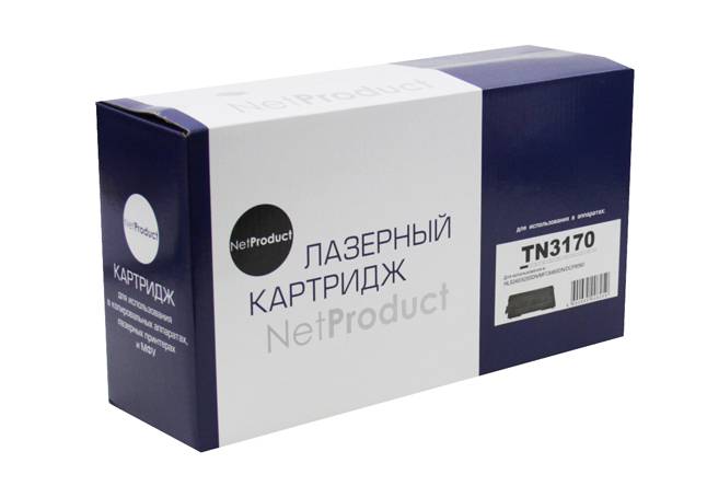 Тонер-картридж NetProduct (N-TN-3170) для Brother HL-5240/5250DN/5270DN, Универальный, 7K — для бизнеса и офиса