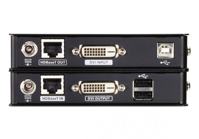 Мини USB DVI HDBaseT KVM удлинитель(1920x1200@100m) ATEN CE611