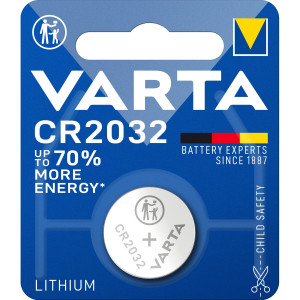 Батарейка Varta ELECTRONICS CR2032 BL1 Lithium 3V (6032) (1/10/100) (1 шт.) Varta PRIMARY LITHIUM CR2032 (06032101401)