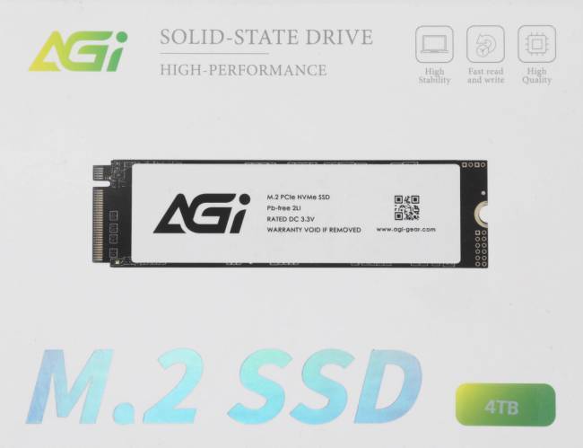 Накопитель SSD AGI TECHNOLOGY CO., LTD AGI4T0GIMAI298 — для бизнеса и офиса