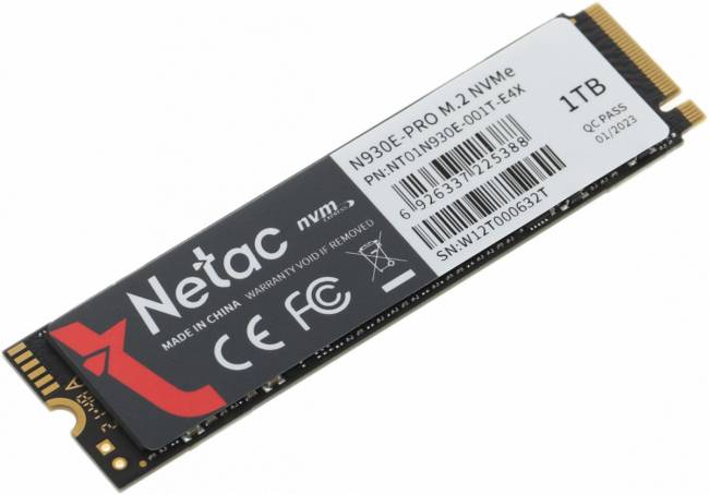 Накопитель SSD Netac NT01N930E-001T-E4X — для бизнеса и офиса
