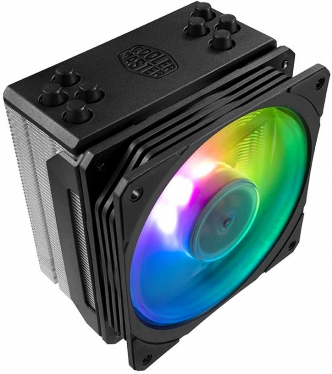 Кулер для процессора CoolerMaster Hyper 212 RGB Black Edition — для бизнеса и офиса Кулер для процессора CoolerMaster Hyper 212 RGB Black Edition — для бизнеса и офиса