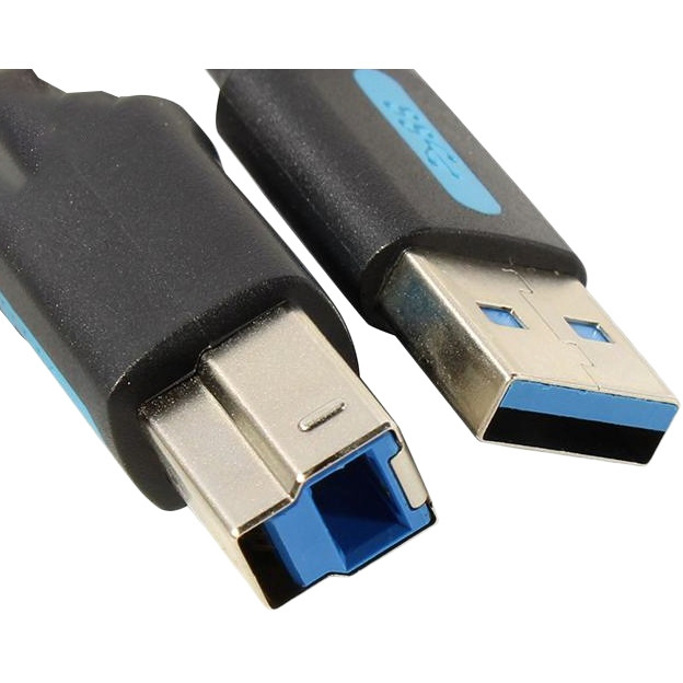 Кабель Vention USB 3.0 AM/BM  - 1.5м Кабель Vention USB 3.0 AM/BM - 1.5 м (COOBG) — для бизнеса и офиса
