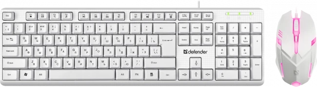 Defender Проводной набор Motion C-977 RU,белый,полноразмерный,1.8м Defender 45977