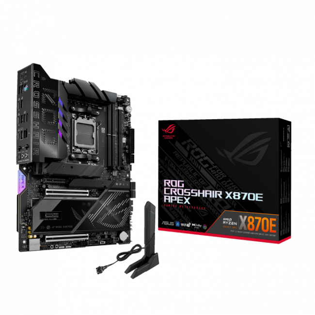 Материнская плата ASUS ROG CROSSHAIR X870E APEX — для бизнеса и офиса Материнская плата ASUS ROG CROSSHAIR X870E APEX — для бизнеса и офиса