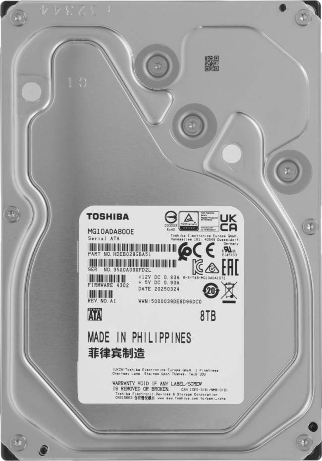 Жесткий диск Toshiba MG10ADA800E — для бизнеса и офиса