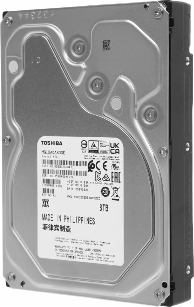 Жесткий диск Toshiba MG10ADA800E — для бизнеса и офиса