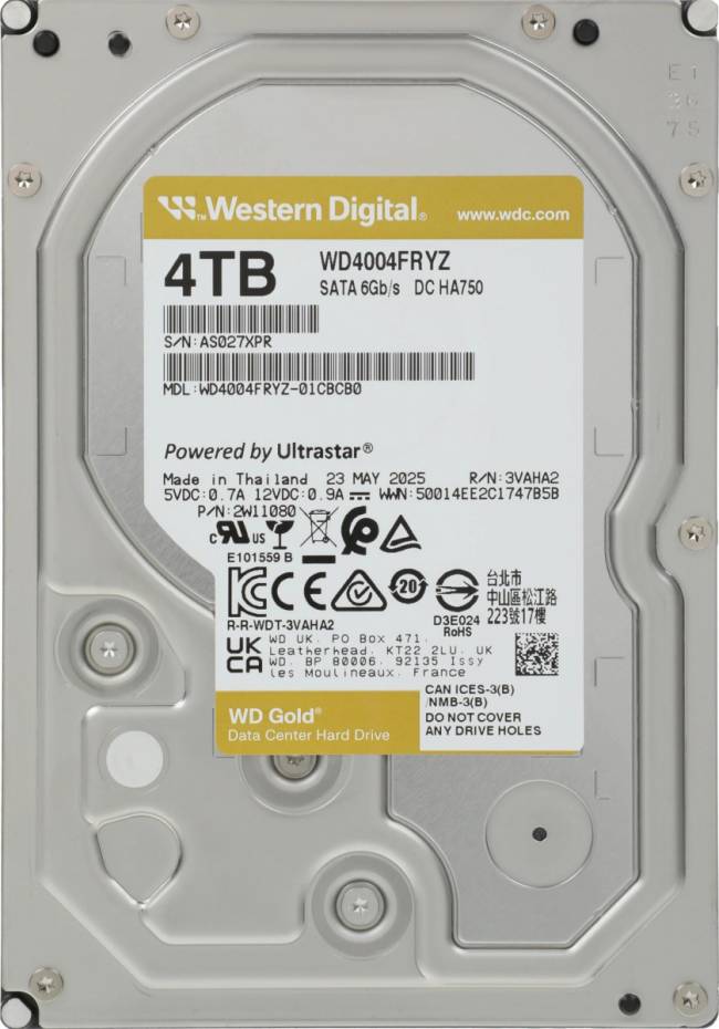Жесткий диск WD WD4004FRYZ — для бизнеса и офиса