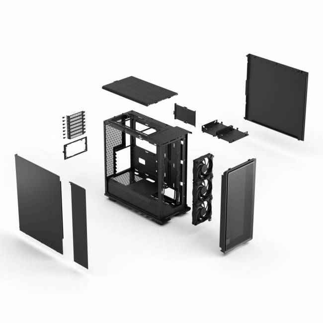 Корпус ПК без блока питания Fractal Design Epoch Solid Black — для бизнеса и офиса Корпус ПК без блока питания Fractal Design Epoch Solid Black — для бизнеса и офиса