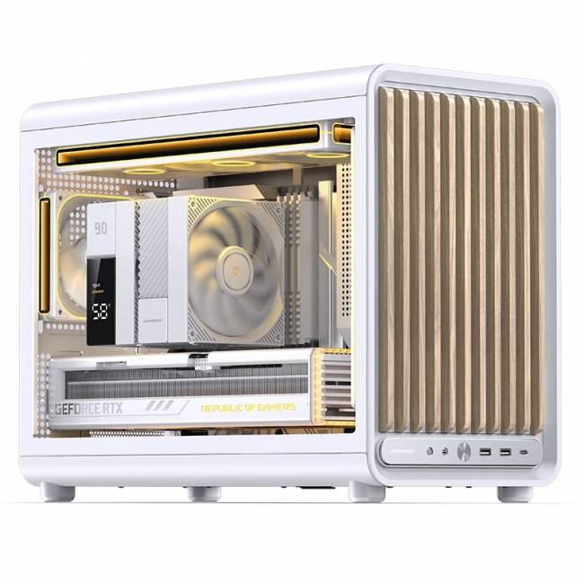 Корпус без блока питания JONSBO D33 WOOD White — для бизнеса и офиса