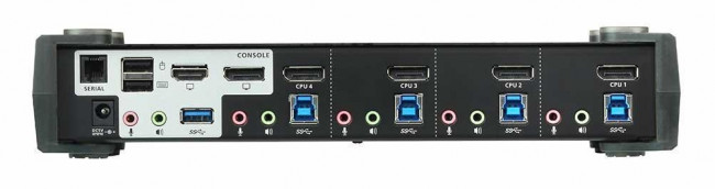 4-портовый, USB 3.0, DisplayPort, KVMP-коммутатор с поддержкой 4K ATEN CS1924M — для бизнеса и офиса
