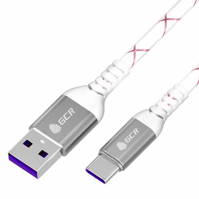 GCR Кабель 1.0m, TypeC, быстрая зарядка 18W, поддержка QC, PD, бело-розовый, AL case серебро, 28/24 AWG, GCR-55301 Greenconnect GCR-55301 — для бизнеса и офиса GCR Кабель 1.0m, TypeC, быстрая зарядка 18W, поддержка QC, PD, бело-розовый, AL case серебро, 28/24 AWG, GCR-55301 Greenconnect GCR-55301 — для бизнеса и офиса