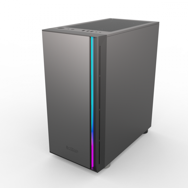 Корпус без блока питания PcCooler LM300 ARGB BK — для бизнеса и офиса