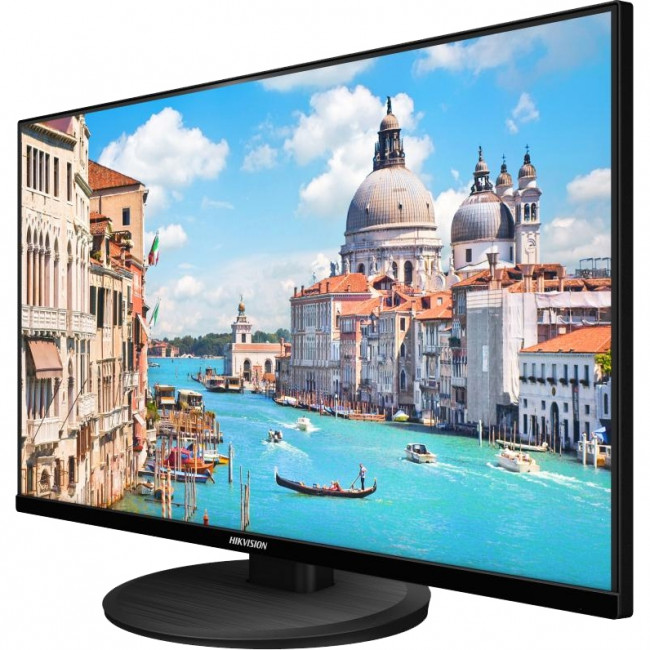 27" D-LED Монитор, Разрешение 4K 3840х2160; цветность 1.07млрд; яркость 300кд/м2; контрастность 1000:1; время отклика 5.5мс; входы: 1 HDMI 1 VGA 1 DP 1 аудио 2 динамика; AC100В-240В; 70Вт; 0 C...+40C; VESA; пластик; настольный кронштейн; Hikvision DS-D502 27" D-LED Монитор, Разрешение 4K 3840х2160; цветность 1.07млрд; яркость 300кд/м2; контрастность 1000:1; время отклика 5.5мс; входы: 1 HDMI 1 VGA 1 DP 1 аудио 2 динамика; AC100В-240В; 70Вт; 0 C...+40C; VESA; пластик; настольный кронштейн; Hikvision DS-D502