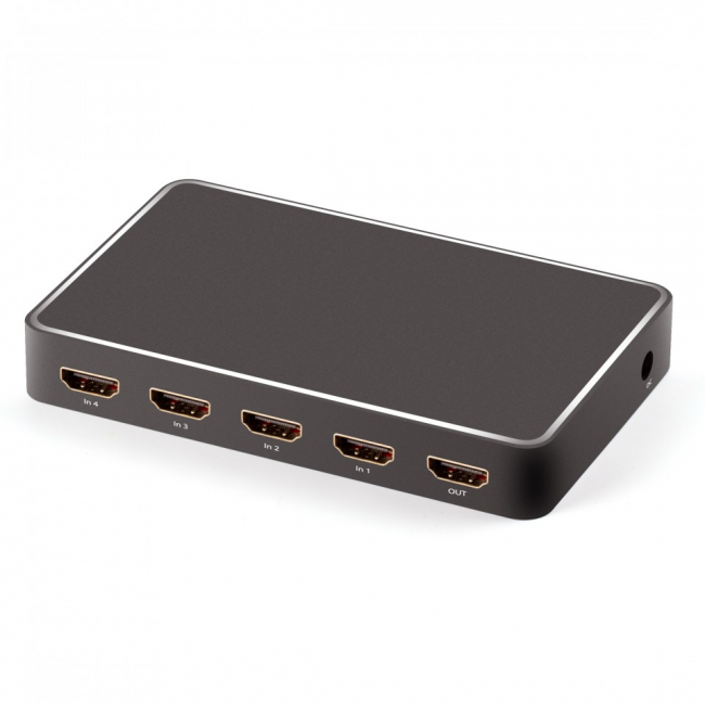 Greenconnect Переключатель HDMI V2.0 +USB Charge 5 к 1 серия Greenline Greenconnect Переключатель Greenline HDMI V2.0 +USB Charge 5 к 1 — для бизнеса и офиса