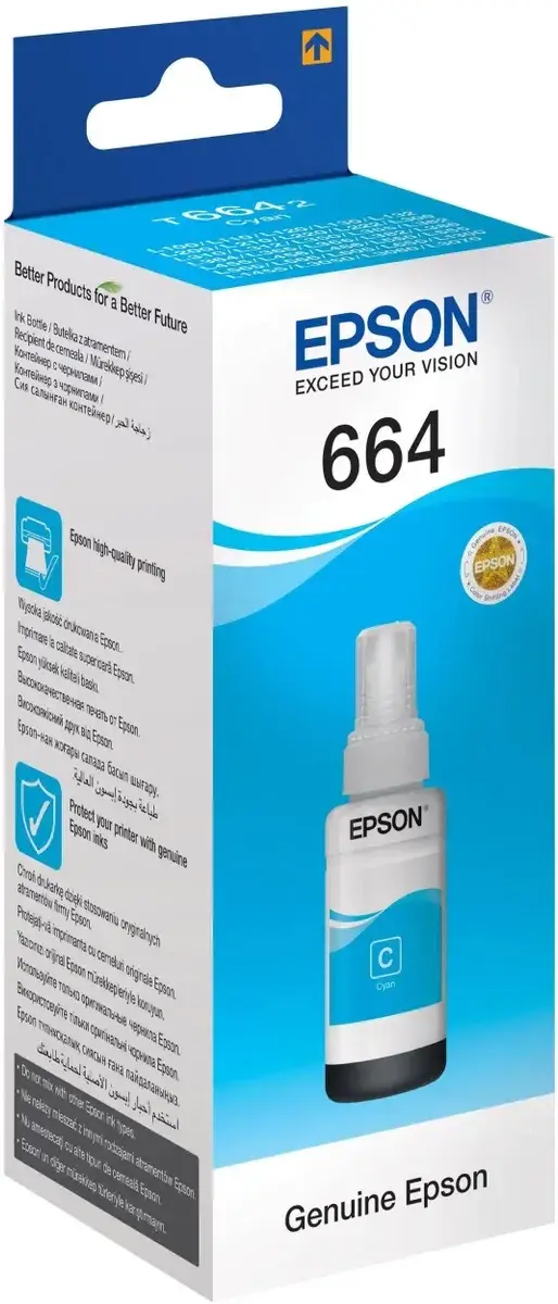 Чернила Epson L100 Cyan ink bottle 70ml (C13T66424A) — для бизнеса и офиса