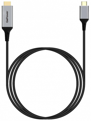 Кабель GoPower Type-C (m)-HDMI (m)