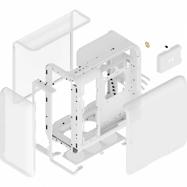 Корпус без блока питания HYTE X50 Air (CS-HYTE-X50A-WW) — для бизнеса и офиса Корпус без блока питания HYTE X50 Air (CS-HYTE-X50A-WW) — для бизнеса и офиса