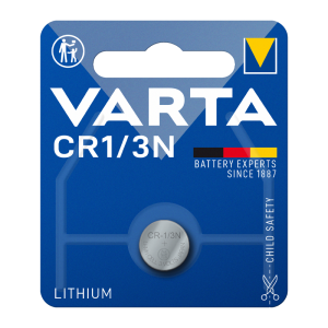 Батарейка Varta ELECTRONICS CR1/3N BL1 Lithium 3V (6131) (1/10/100) VARTA 6131101401