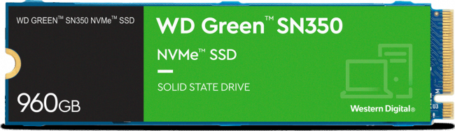 Твердотельный накопитель WD Green SN350 WDS960G2G0C — для бизнеса и офиса