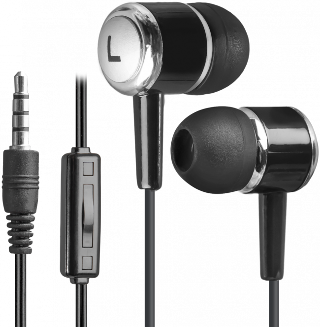 Defender Гарнитура для смартфонов Pulse 427 черный, вставки Defender Pulse 427