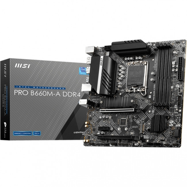 Материнская плата MSI PRO B660M-A DDR4 — для бизнеса и офиса