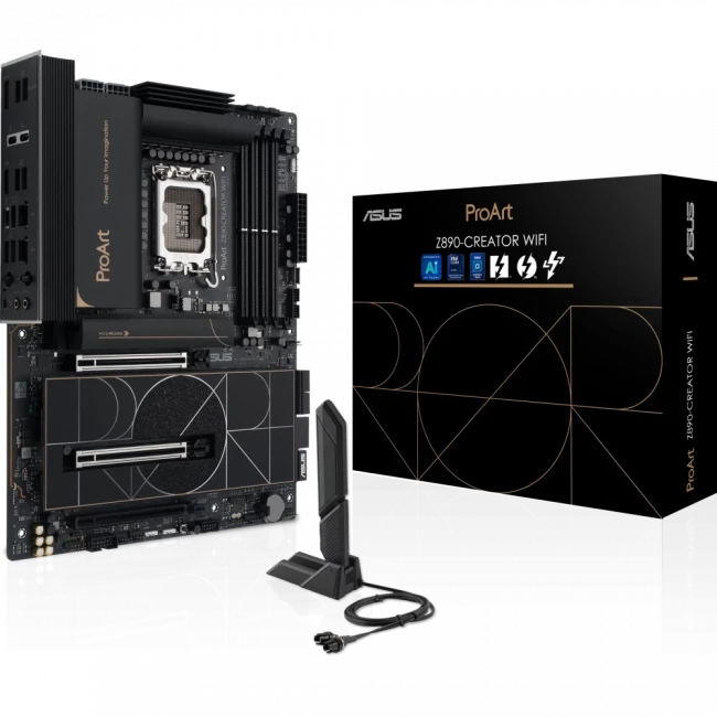 Материнская плата ASUS PROART Z890-CREATOR WIFI (90MB1JD0-M0EAY0) — для бизнеса и офиса Материнская плата ASUS PROART Z890-CREATOR WIFI (90MB1JD0-M0EAY0) — для бизнеса и офиса