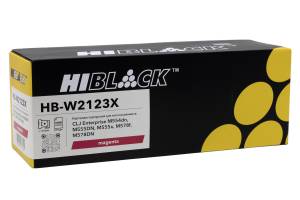 Картридж Hi-Black (HB-W2123X) для HP CLJ Enterprise M554dn/555DN/555x/578f/578DN, M, 10K