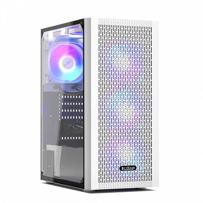 Корпус без блока питания PcCooler MA100 MESH WH — для бизнеса и офиса