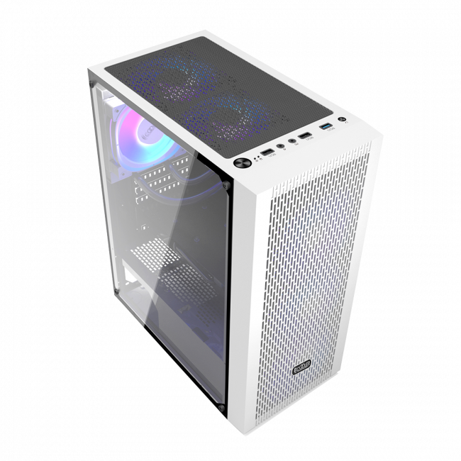 Корпус без блока питания PcCooler MA100 MESH WH — для бизнеса и офиса