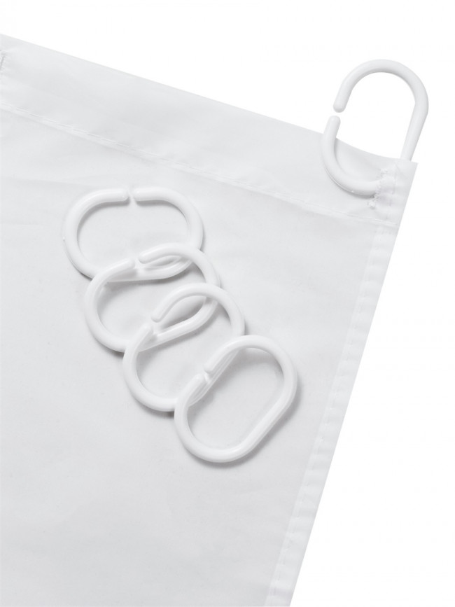 Штора для ванной Штора для ванной Base, 180х180 см белая