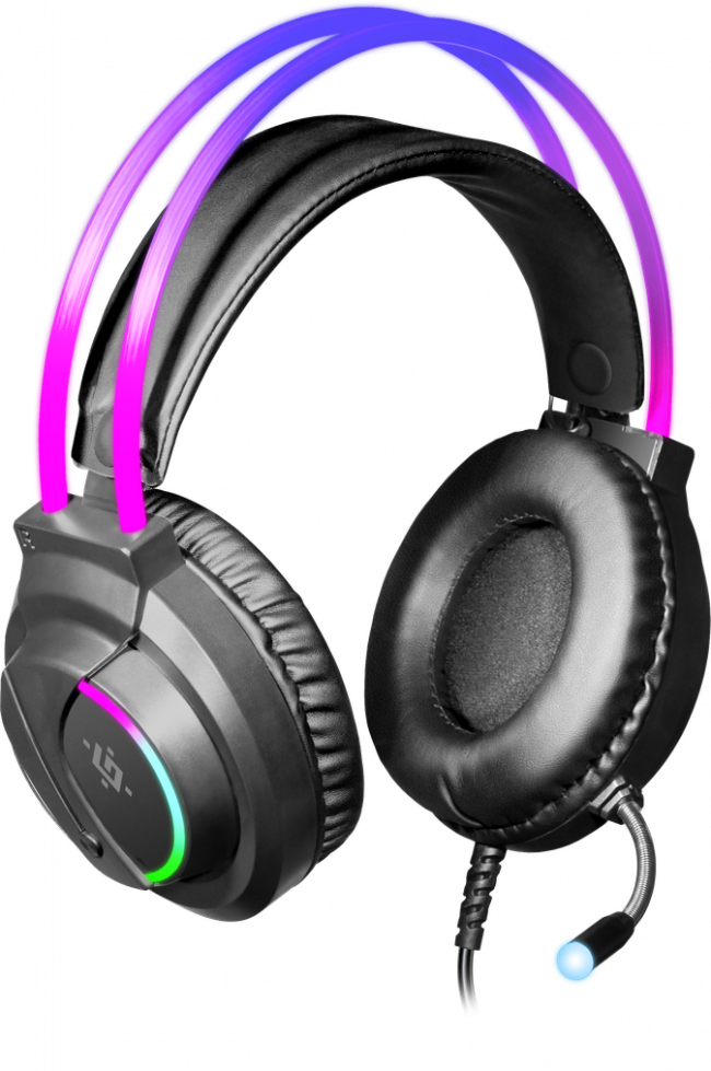 Defender Игровая гарнитура Flame черный, RGB, провод 2 м Defender 64555