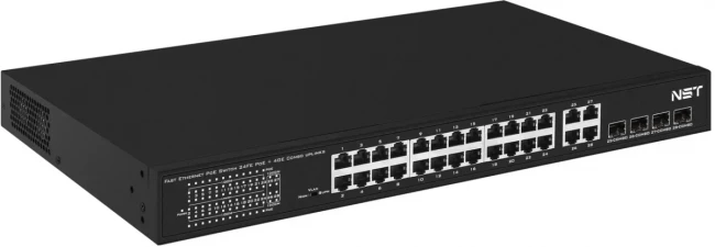 PoE коммутатор Fast Ethernet NST NS-SW-24F4G-P