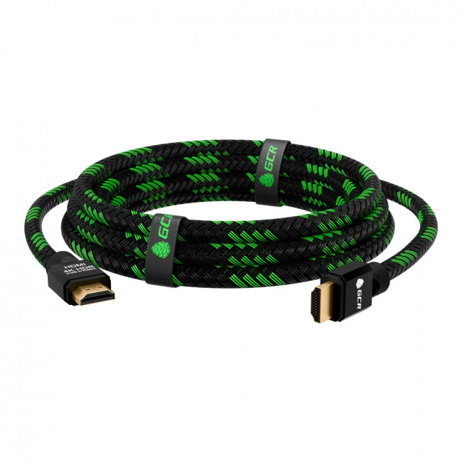 GCR Кабель 1.5m HDMI 2.0, BICOLOR нейлон, AL корпус черный, HDR 4:2:2, Ultra HD, 4K 60 fps 60Hz/5K*30Hz, 3D, AUDIO, 18.0 Гбит/с, 28AWG. GCR-52161 Greenconnect HDMI (m) - HDMI (m) 1.5м GCR Кабель 1.5m HDMI 2.0, BICOLOR нейлон, AL корпус черный, HDR 4:2:2, Ultra HD, 4K 60 fps 60Hz/5K*30Hz, 3D, AUDIO, 18.0 Гбит/с, 28AWG. GCR-52161 Greenconnect HDMI (m) - HDMI (m) 1.5м
