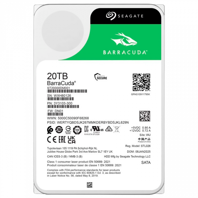 Жесткий диск Seagate ST20000DM001 — для бизнеса и офиса