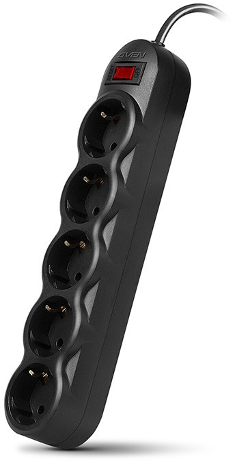 Фильтр SVEN SF-05L 3,0 м (5 розеток) черный SVEN SF-05L (3 м, 5 розеток) — для бизнеса и офиса