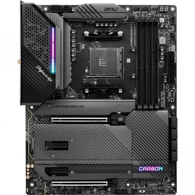 Материнская плата MSI MPG X570S CARBON MAX WIFI — для бизнеса и офиса Материнская плата MSI MPG X570S CARBON MAX WIFI — для бизнеса и офиса