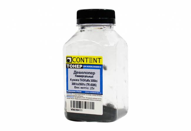 Девелопер Content универсальный  для Kyocera TASKalfa 3050ci / 3051ci / 3551c (TK-8305), 25 г, банка — для бизнеса и офиса