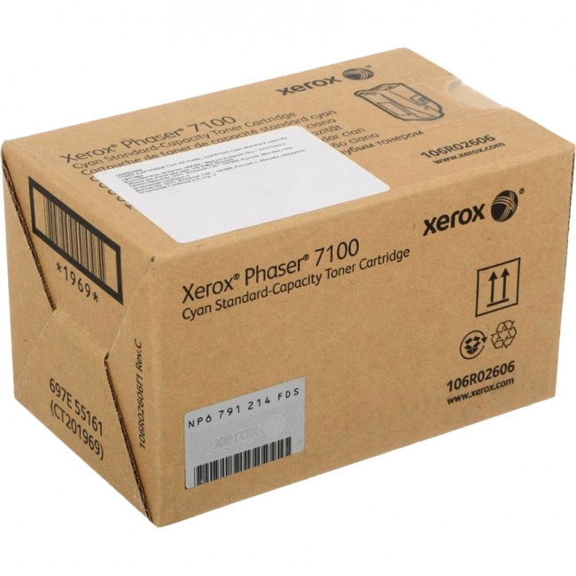 Тонер-картридж голубой Ph7100 Xerox 106R02606 Тонер-картридж голубой Ph7100 Xerox 106R02606