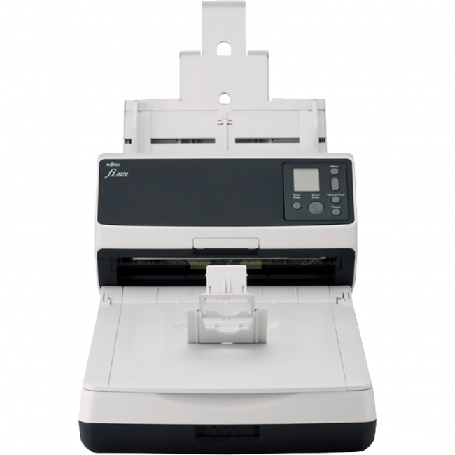 fi-8270 Документ сканер А4, двухсторонний, 70 стр/мин, автопод. 100 листов, cо встроенным планшетом, USB 3.2, Gigabit Ethernet Fujitsu fi-8270 (PA03810-B551) — для бизнеса и офиса